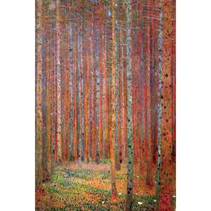 Affiche de Gustav Klimt représentant une forêt de sapins pour la décoration du salon - Product Image 5