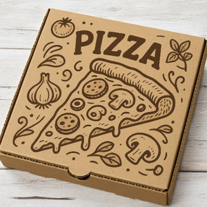 Nueva caja de pizza de lujo de llegada con impresión personalizada para presentación de alimentos de embalaje de regalo y uso minorista - Product Image 5