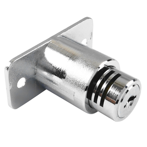 Cylindres de serrure à piston en alliage de zinc chromé de haute qualité, les plus vendus, pour meubles de bureau coulissants en bois, armoires, tiroirs, personnalisables - Product Image 2