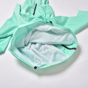 Chaquetas de lluvia ligeras empacables impermeables 2025, chaqueta cortavientos con cremallera personalizada con capucha, chaqueta impermeable para lluvia - Product Image 6