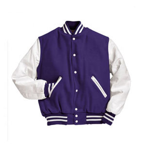 Chaquetas universitarias Chaquetas de letras Turn Down Shoulder Baseball College Jacket Pakistán Precio de fabricación con cuero genuino EE. UU. - Product Image 3