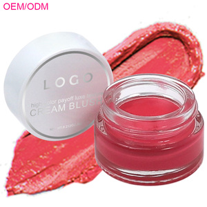 Ochain Maquillaje cosmético de alta calidad Logotipo personalizado <span class=keywords><strong>en</strong></span> Good Best Blushes Etiqueta privada Fabricante Cream Blush - Product Image 1