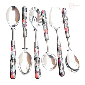 Ensemble de couverts de luxe en acier inoxydable pour la maison, les restaurants et les fêtes |   Ensemble de cuillères, fourchettes et couteaux écologiques et modernes, finition élégante - Product Image 5