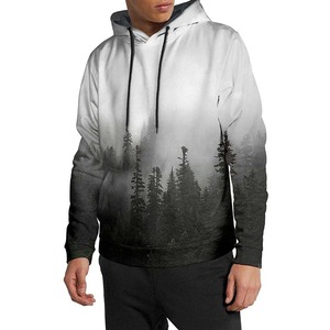 Sudaderas con capucha de sublimación hechas a medida Hombres Cremallera hasta Ropa de invierno Manga completa Poliéster Sudaderas con capucha de sublimación - Product Image 3