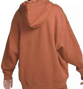 Jersey de mujer informal de manga larga con forro polar Spandex/algodón con capucha de longitud corta otoño calle moda personalizable de punto - Product Image 6