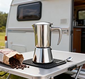 Cafetière <span class=keywords><strong>italienne</strong></span> en acier inoxydable pour le camping <span class=keywords><strong>ou</strong></span> la maison Moka Pot Cafetière <span class=keywords><strong>italienne</strong></span> <span class=keywords><strong>Percolateur</strong></span> à café classique - Product Image 5