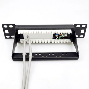 แผงแพทช์เน็ตเวิร์ก Cat6 แบบไม่มีฉนวนป้องกัน 24 พอร์ต ช่องเสียบ RJ45 ขนาด 19 นิ้ว สำหรับติดตั้งบนแร็คสำหรับงานเครือข่าย - Product Image 3