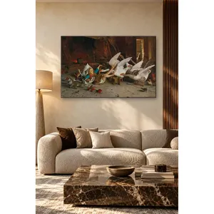 Impression sur toile de Fida Gaetano Chierici, L'attaque des oies - Product Image 3