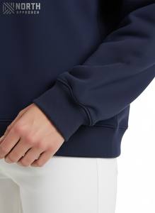 Sweat-shirts à capuche pour hommes de qualité supérieure, coupe classique, personnalisés, en polaire polyester/coton, anti-froissement, pour l'hiver 2025 - Product Image 4