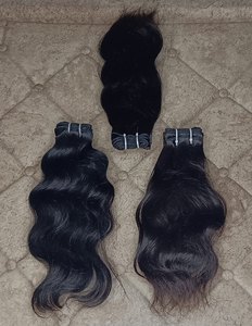 Extensiones de cabello Remy de onda Natural de 12 pulgadas de calidad superior Extensiones de cabello humano de estilo Natural de origen indio - Product Image 2