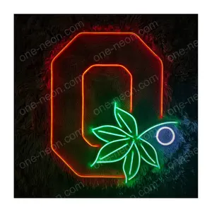 Неоновая вывеска OHIO STATE BUCKEYES, деловая неоновая вывеска, декоративное освещение для дома, офиса, комнаты, ресторана, магазина, бара, гостиницы, Настенный декор