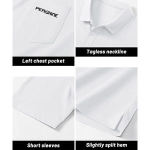 Polo de golf tactique pour homme Polo de performance léger à manches courtes, à séchage rapide et évacuation de l'humidité pour le golf T-shirt polo décontracté - Product Image 4