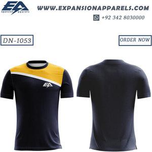 เสื้อฟุตบอลผู้ชายคุณภาพสูง พิมพ์ลายโลโก้ตามสั่ง ระบายอากาศได้ดีเยี่ยม ผลิตจากโพลีเอสเตอร์ 100% พร้อมพิมพ์ลายด้วยความร้อน ชื่อทีมกีฬา - Product Image 5