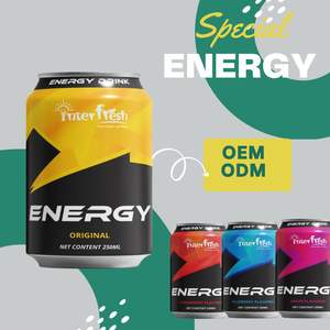 INTERFRESH 250ml boisson énergétique naturelle boissons instantanées sans sucre avec HACCP, HALAL, fabrication ISO au Vietnam OEM échantillon gratuit - Product Image 5