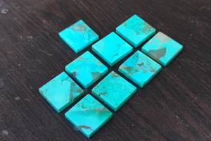 Arizona พลอยเทอร์ควอยซ์ Cabochon พลอยหลวมด้านหลังเรียบสำหรับการทำเครื่องประดับ - Product Image 4