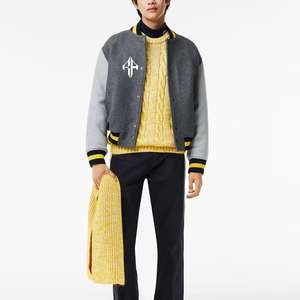 Nueva chaqueta universitaria transpirable con cuello acanalado, nueva chaqueta de invierno con logotipo personalizado más vendida, 100% poliéster de ATLANTIC - Product Image 1