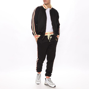 Conjunto de chándal deportivo ajustado para hombre de fábrica de fabricante logotipo personalizado 2 piezas cremallera informal 3M jersey de poliéster reflectante chándal para hombre - Product Image 5