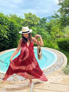 Nuevo vestido tradicional de verano de algodón y teñido para mujer - Product Image 2