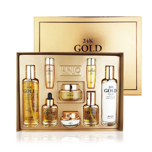 Ensemble de soins de la peau anti-âge à l'acide hyaluronique ANQ 24K pour tous les types de peau, emballage luxueux en boîte coréenne - Product Image 2