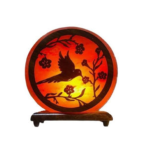Lámpara de sal brillante del Himalaya 100% pura de alta calidad, decoración recargable de lujo para el hogar con diseño de animales de Pakistán - Product Image 1