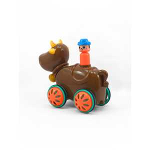 Juguete Happy Cow Push & Go para Niños Pequeños, Set de Animales de Plástico Coloridos con Movimiento - Product Image 4