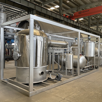 Usine de distillation de pétrole de pneus/plastique/huile moteur de petite capacité (100 kg-1T/jour) avec maintenance à l'étranger, certifiée CE et ISO