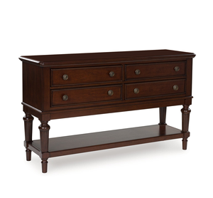 Armoire traditionnelle en bois d'acajou avec un design élégant pour le salon Maison Hôtel Appartements Villas pour salle à manger - Product Image 1