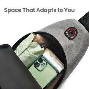 Ultimate Summer Travel <b>Sling</b> <b>Bag</b> Fashionable Water-Proof Nylon Chest <b>Bag</b> with Zipper Closure - Product Image 5