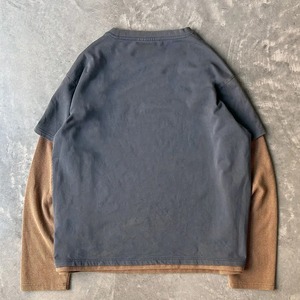 Camiseta informal de manga doble | Tejido rico en algodón | Tinte reactivo + lavado enzimático | Tacto suave transpirable y perfecto para el uso diario - Product Image 6