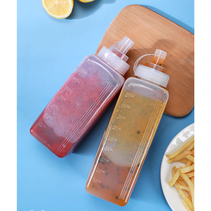 Botellas dispensadoras de salsa de plástico con logotipo personalizado con bomba de 10ml, 20ml, 30ml para jarabe de miel, leche condensada, tienda de bebidas, restaurante - Product Image 3