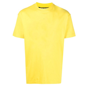 Venta al por mayor personalizado su logotipo de marca 100% algodón en blanco hombres Camiseta de manga corta hombres de gran tamaño colores sólidos camiseta - Product Image 4