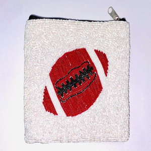 Porte-monnaie en silicone élégant et durable avec fermeture éclair, motifs faits à la main, style indien, sac à monnaie perlé pour femmes - Product Image 2