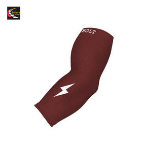 Logotipo personalizado de doble manga del brazo de protección Uv Sun Sleevesnylon Spandex manga del brazo granate béisbol mangas del brazo - Product Image 3