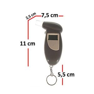 Alcoholímetro Digital Profesional Diwu BA001A-K102.001 con Sensor de Celda de Combustible, Rango de 0.01-1.9g/L, Respuesta en 10s, Alerta Audible - Product Image 3