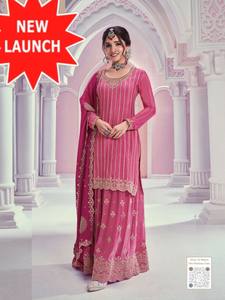 Chinon lourd pur avec auto-broderie avec la collection de costumes patchwork - Product Image 4