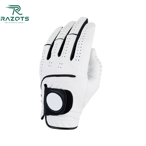 Super September Custom Cabretta Guantes de golf de cuero Alto agarre Transpirabilidad Protección UV para mano izquierda OEM Deportes de piel de oveja - Product Image 5