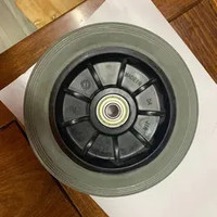Hot 7 ''180mm silencieux aéroport bagages chariot roue roulette 180kg capacité de charge accessoire roulettes