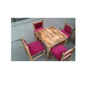 Cheap Retro Furniture Wooden Cafe Restaurant Table and Chairs Set Cafe chairs modern restaurant furniture tables and chairs