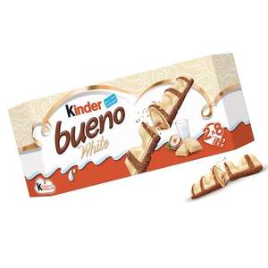 Kinder Bueno <b>White</b> <b>Chocolate</b> Wafer Bar With Smooth Hazelnut Cream | Retail & Wholesale Bulk Snack Sweets Factory Price - Product Image 2