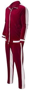 OEM Winter Solid Men's <b>Sport</b> Tracksuit Set with <b>Long</b> <b>Sleeves</b> and Pockets Fleece Lining Wholesale Jogging Suit - Product Image 3