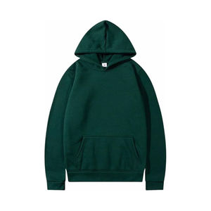 Nouvelle mode de conception d'épaule tombante panneau doublé 100% coton motif solide printemps saison de haute qualité personnalisé hommes sweat à capuche surdimensionné - Product Image 3