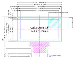 Высокая производительность небольшого 1,<span class=keywords><strong>3</strong></span> inch 128x64 точки 30 pin сварки oled-дисплей (органические светодиоды) с IIC SPI параллельный интерфейс ssd1306 - Product Image 5