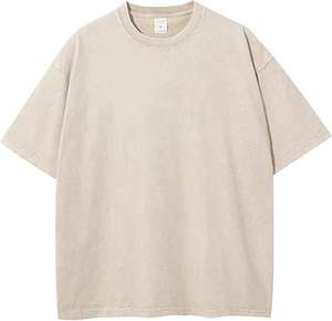 Camiseta Holgada con Lavado Ácido, Camisetas Suaves y Cómodas con Lavado Ácido, Camisetas Transpirables para Uso Casual, Gimnasio, Deportes y Uso Diario - Product Image 1