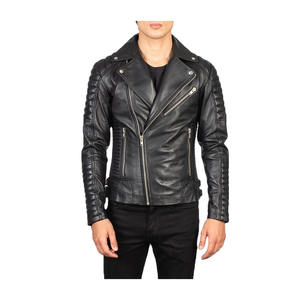 Chaqueta de cuero para hombre 100%, Material transpirable de alta calidad, chaqueta de cuero para hombre, nueva chaqueta de cuero elegante para hombre para adultos - Product Image 5