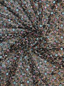 Faux Georgette de alta calidad, 8 secuencias, bordado de trabajo de hilo de tonelada a tonelada para vestidos de novia para bodas, origen indio - Product Image 2