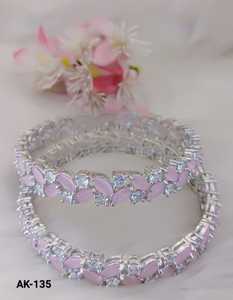 Elegante conjunto de brazaletes AD para mujer, joyería única hecha a mano para uso nupcial, festivales y ocasiones especiales - Product Image 4