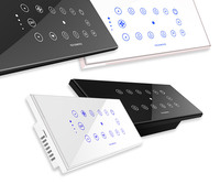 Interrupteurs muraux intelligents Tuya WiFi, verre tactile, télécommande sans fil NFC, intégration vocale Google Home Alexa, contrôle par application, 6A 230V