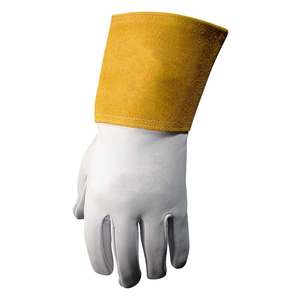 Guantes de cuero de vaca con diseño OEM de la mejor calidad para soldar con forro de algodón de uso general - Product Image 5