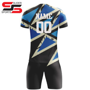 เครื่องแบบผู้ตัดสินเสื้อฟุตบอลระบายอากาศได้ดีผ้าโพลีเอสเตอร์เปล่าออกแบบได้เอง - Product Image 2