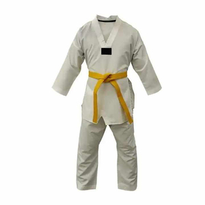 Kimono de karaté professionnel ordinaire marron, Kimono BJJ personnalisé unisexe, Kimono de Jiu-Jitsu brésilien 100% coton extensible - Product Image 3